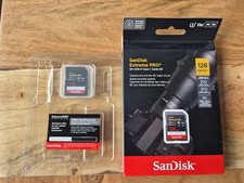 SanDisk Extreme PRO 128GB SDXC 300MB/s, UHS-II, Class 10, V90, U3 OPENED UNUSED
