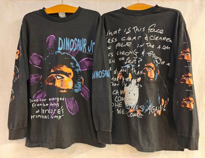 Vintage Dinosaur Jr The Wagon Long Sleeve AOP 90s BAND Size XL T-Shirt REPRINT