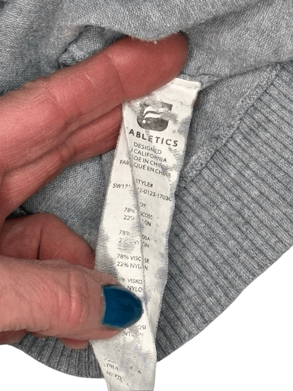 Fabletics split back gray hoodie - S - image 7