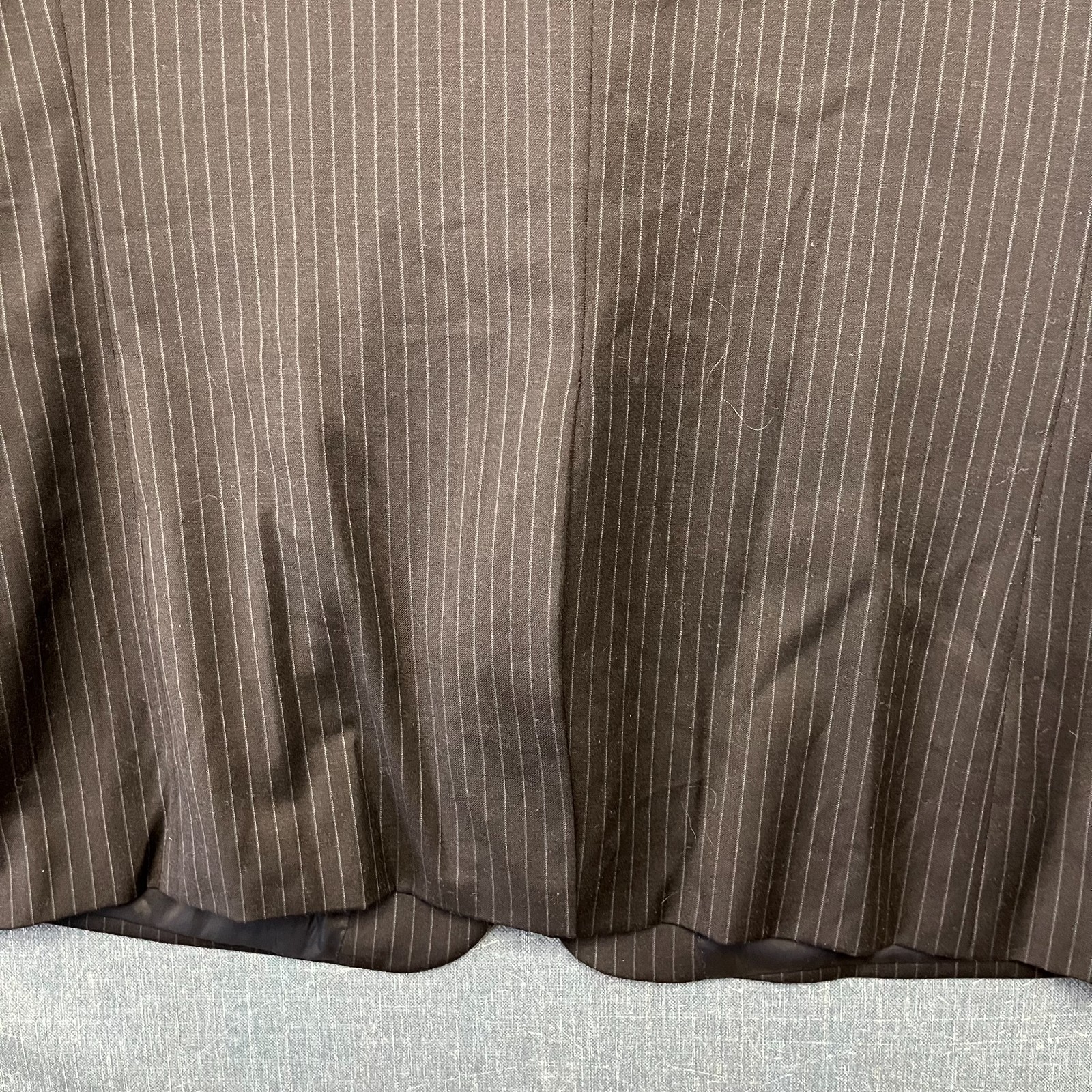 Lauren Ralph Lauren Men's Pinstripe Suit Size42R Black 2 Button Pleated 100%Wool thumbnail 10