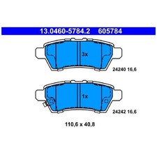 Satz Bremsbeläge Bremsklötze hinten für Nissan Pathfinder 3 R51 | 667254