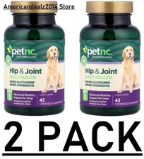 2 PACK petnc NATURAL CARE, Hip  Joint, Level 3, Liver, 45 Chewables Total 90 