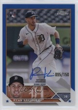 2023 Topps Chrome Rookie Blue Refractor 95/150 Ryan Kreidler #RA-RK Auto uk2
