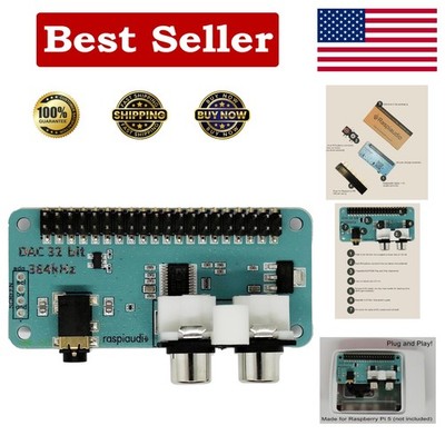 Audio DAC Hat Sound Card Audio+V3 for Raspberry PI5 / PI4 / Pi Zero / PI3 / P...