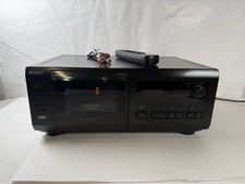 Sony CDP-CX55 50+1 Disc CD Mega Storage Changer Player W/Remote & Manual Tested