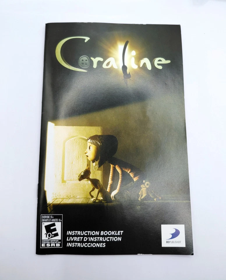 Coraline (Sony PlayStation 2, 2009) Complete CIB - Image 4 of 4