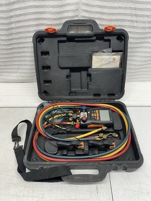 TESTO 557 Digital Manifold Kit w Temperature Clamps Hoses Storage Case A2L HVAC