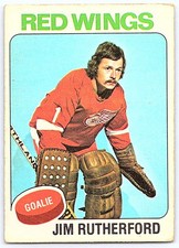 1975-76 O-Pee-Chee Jim Rutherford Detroit Red Wings #219
