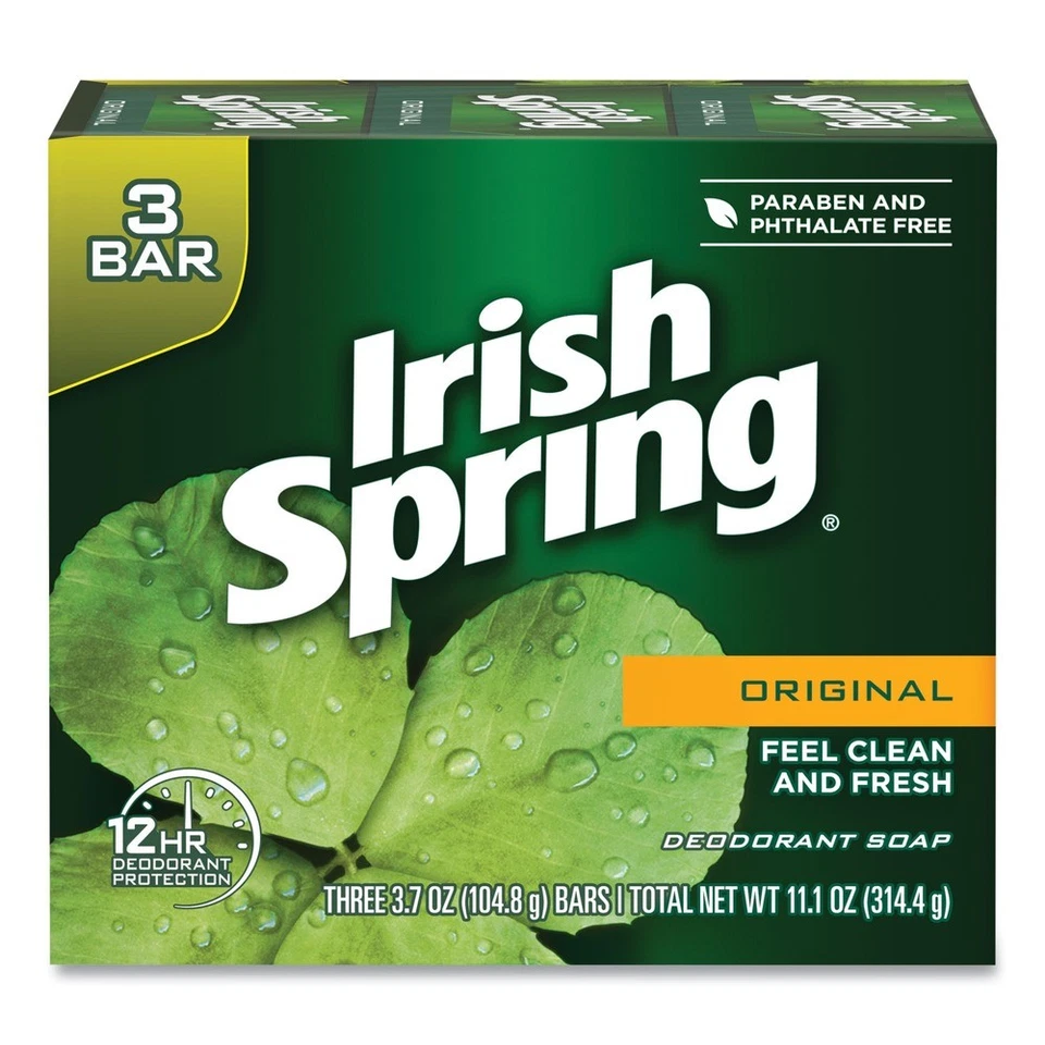 Irish Spring 14177 3.75 oz Bar Soap - Clean Fresh Scent (54/CT) New - Image 3 of 4