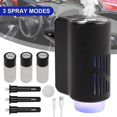 Auto Diffuser Lufterfrischer mit 3 Parfüms Öl Intelligente 3 Modi Fragrance Duft