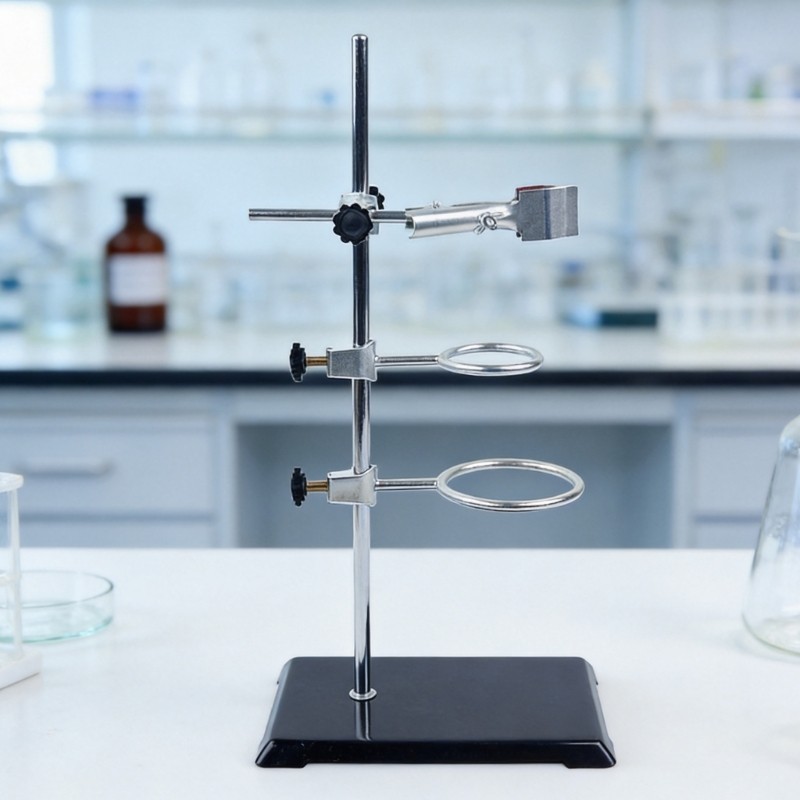 Stainless Steel Laboratory Stand with Flask Clamp for Chemistry ...
