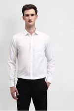 New Arrow USA 1851 White Classic Fit Shirt Sz M 15-151/2 - 32/33 Wrinkle Free