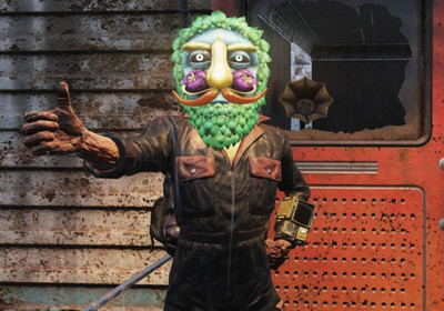 FALLOUT 76  Fasnacht Glowing Veggie Man Mask PS4/PS5