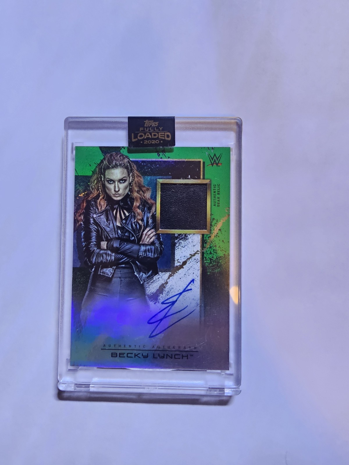 2020 Topps WWE Fully Loaded BECKY LYNCH Patch Auto /50 #SG-BL view 2