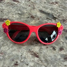 Gymboree Girls Flower Sunglasses Pink Coral Floral Summer 6