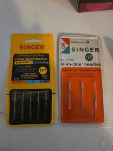 Vtg Singer Sewing Machine Needles Heavy Duty Yellow Band Various Sizes 2045 
