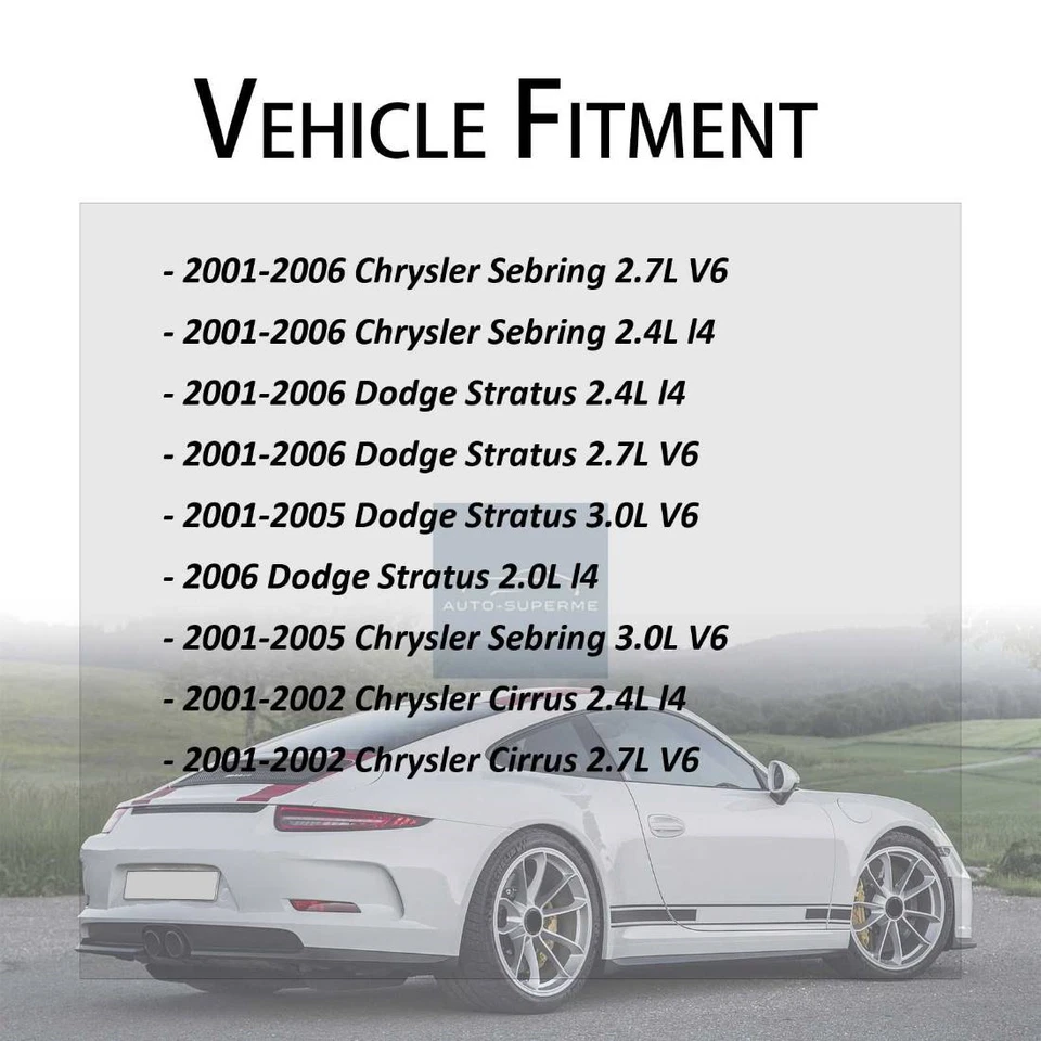 Bomba de dirección asistida para Dodge Stratus 2001 2002 2003 2004 2005 2006 2,4 L Foto 2 de 4