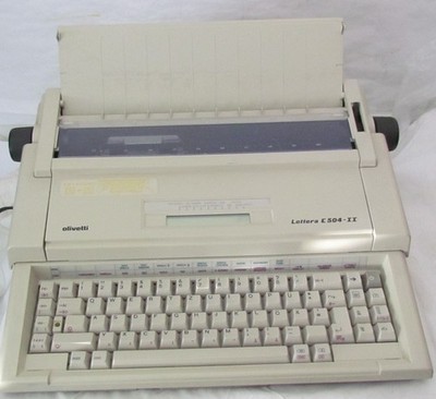 Elektronische Schreibmaschine Olivetti Lettera E504-II mit Anleitung + Gewährl.