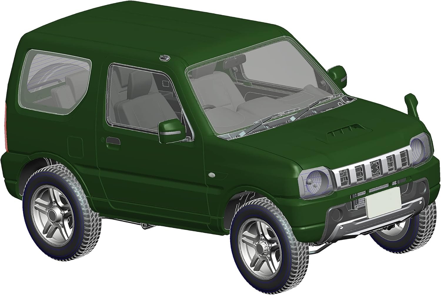 CarNEXT13 Suzuki Jimny JB23 LandVenture Cool Хаки Жемчужно-металлический модельный комплект NX-13 9590₽