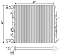 Valeo MotorküHler WasserküHler 733062 FüR Seat 9A2 VW 6C1 Polo 9A4 6R1 9N2 Skoda