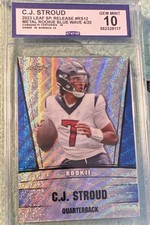 Leaf 2023 SP Release C.J. Stroud #RS-12 Blue Wave Rookie 4/20 CGC 10