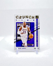 LEBRON JAMES CRUNCH TIME PRESS PROOF GOLD - 2021-22 Panini Donruss #10 LA Lakers