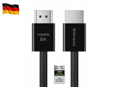 10K 8K HDMI 2.1 Kabel 3m [Zertifiziert] 4K@144Hz eARC HDR10+, 48Gbit/s Ultra