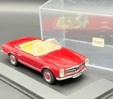 Minichamps 1/43 Mercedes 280SL Cabriolet Diecast Model Red Collectible 15+