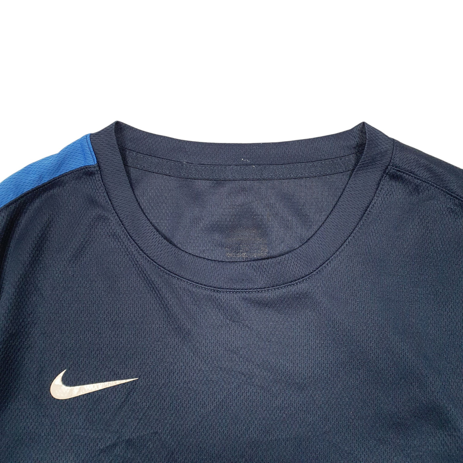 NIKE Blue T Shirt Tee Active Workout Gym Short Sleeve Polyester Mens M image 2