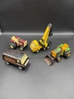 Vintage 4" Tonka Truck Vehicle Lot of 4 -Metal Tin Toy WELL LOVED