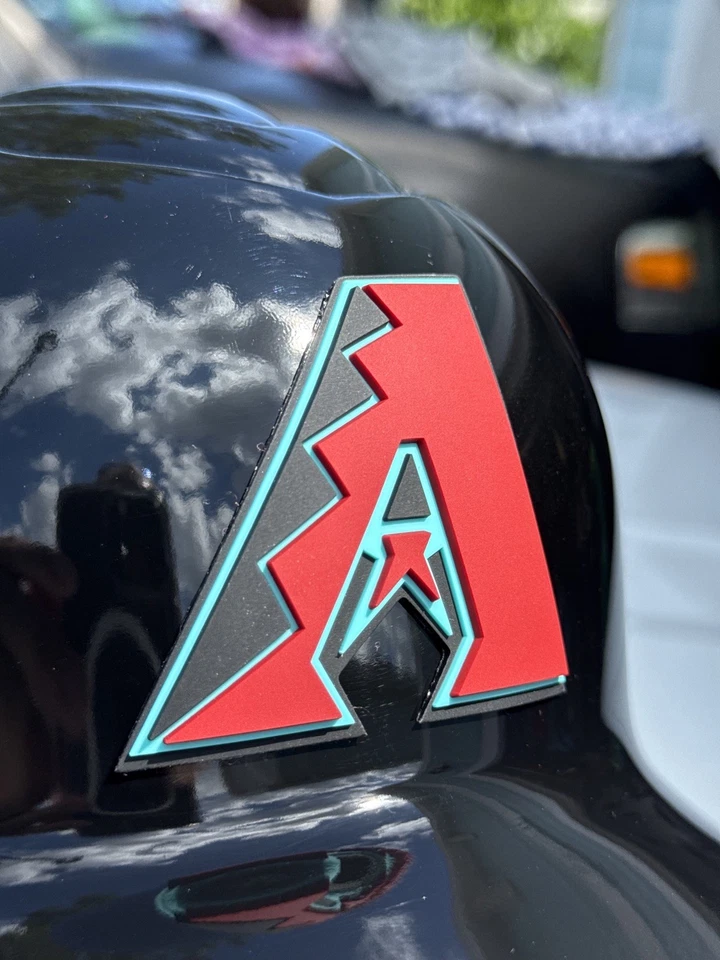 ARIZONA DIAMONDBACKS COACHES/CATCHER CUSTOM RAWLINGS COOLFLO BATTING HELMET - Image 3 of 4