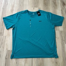 UNDER ARMOUR NEW Men's Teal Blue Tech Vent Athletic T-Shirt size 4XL 