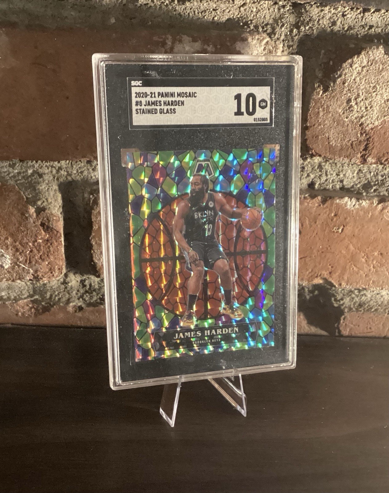 2020-21 Mosaic James Harden Stained Glass SSP #8 SGC 10