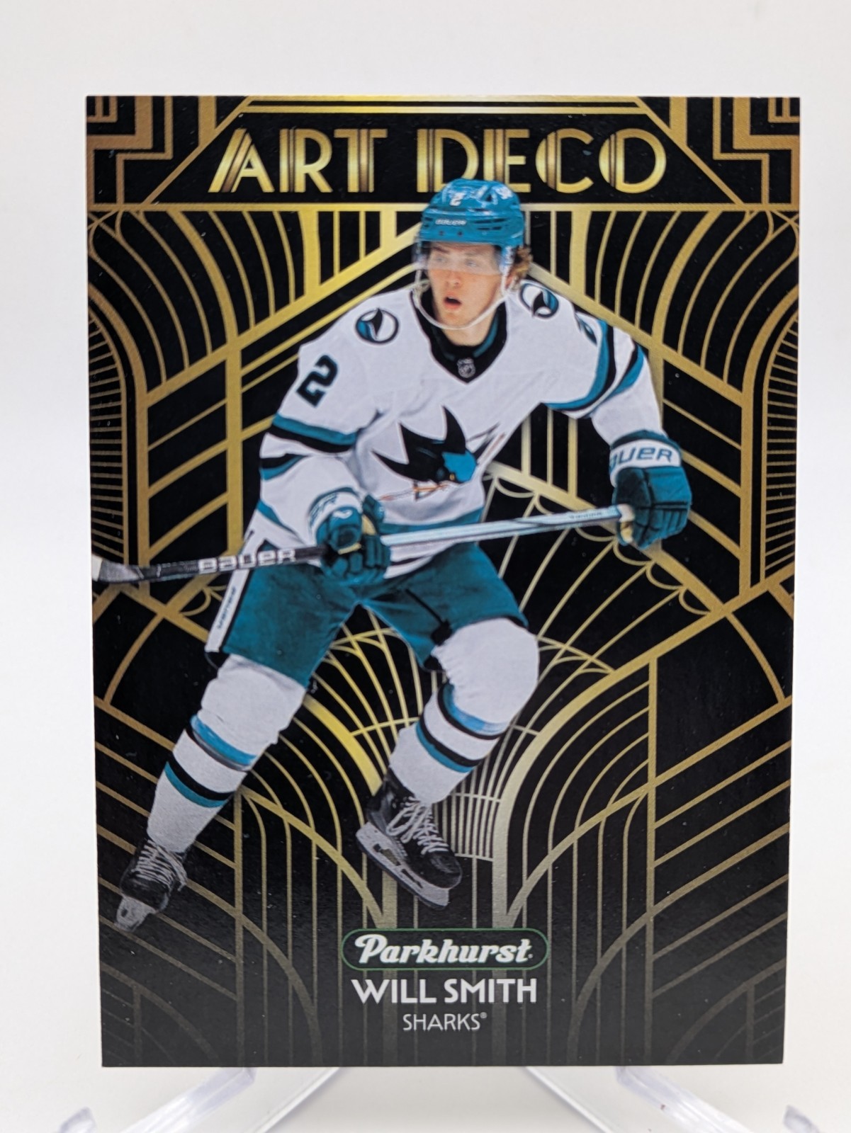 💥 2025-26 Parkhurst Art Deco #AD-12 Will Smith; San Jose Sharks