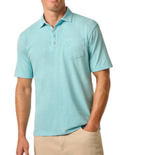 JOHNNIE-O HANGIN' OUT PERMAFROST COASTAL WASH ORIGINAL 4 BUTTON POLO SHIRT SZ S