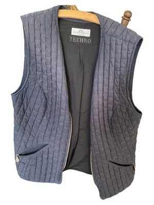 Walter Genuin Steppweste Damen Gr. 42/XL Blau Casual Modern