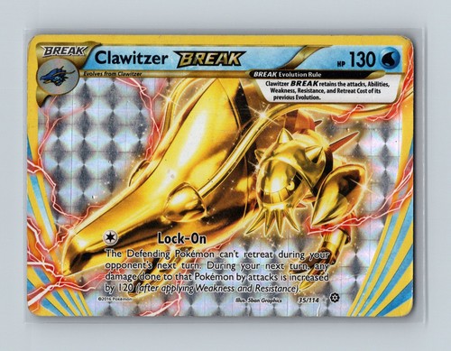 Clawitzer BREAK Holo Rare BREAK XY - Steam Siege 35/114 LP