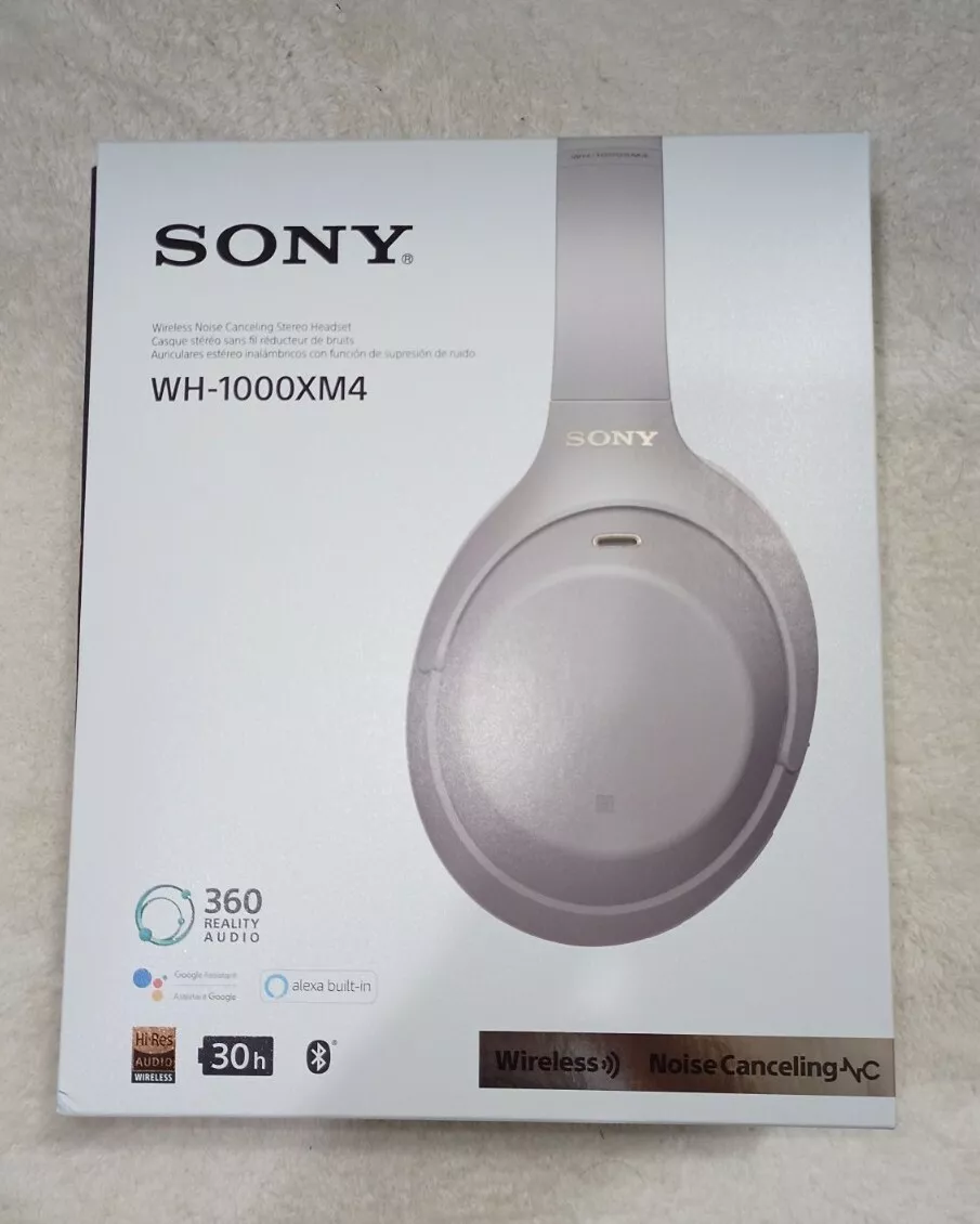 Sony WH-1000XM4 Noise Cancelling Headphones - Silver | eBay