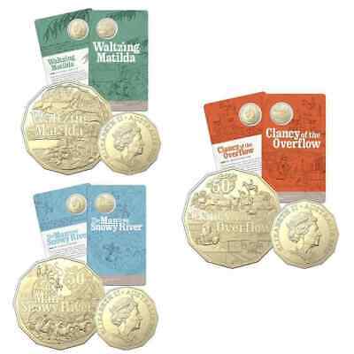 CARDED SET BANJO PATTERSON SET OF 3 COINS 2020 50 CENTS