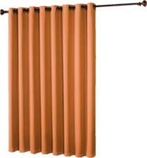 Thermal Insulated Window Treatment  Curtain 14 Silver Grommets Energy-Efficient