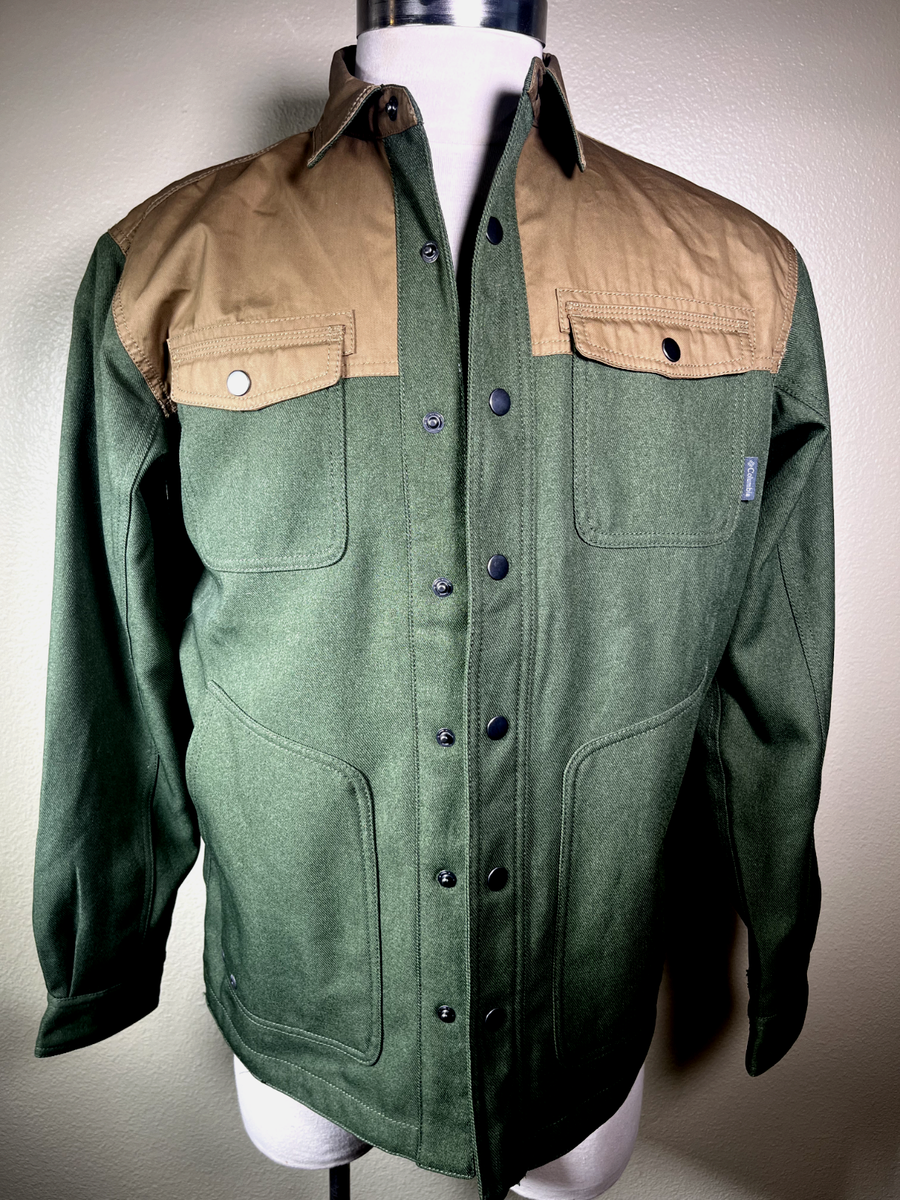 COTTON NYLON OVER BUTTON DOWN BLOUSON