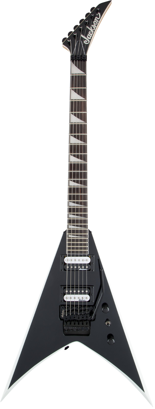 JACKSON JS Series King V JS32, накладка из амаранта, черная с белыми скосами