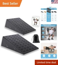 Heavy-Duty Squat Ramp for Improved Mobility & Injury Prevention - Dark Polyester