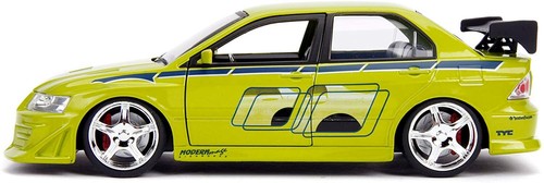 Fast & Furious Brian's Mitsubishi Lancer Evolution VII Kids Diecast Toy Car 1:24 - Picture 6 of 13