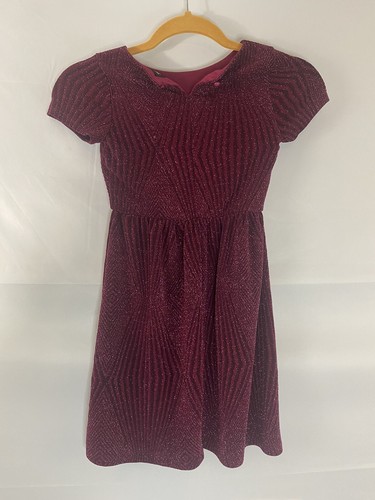 TRIXXI GIRL PARTY Birthday Special Occasion DRESS SIZE 8 Purple Glitter Lined F - Picture 4 of 8