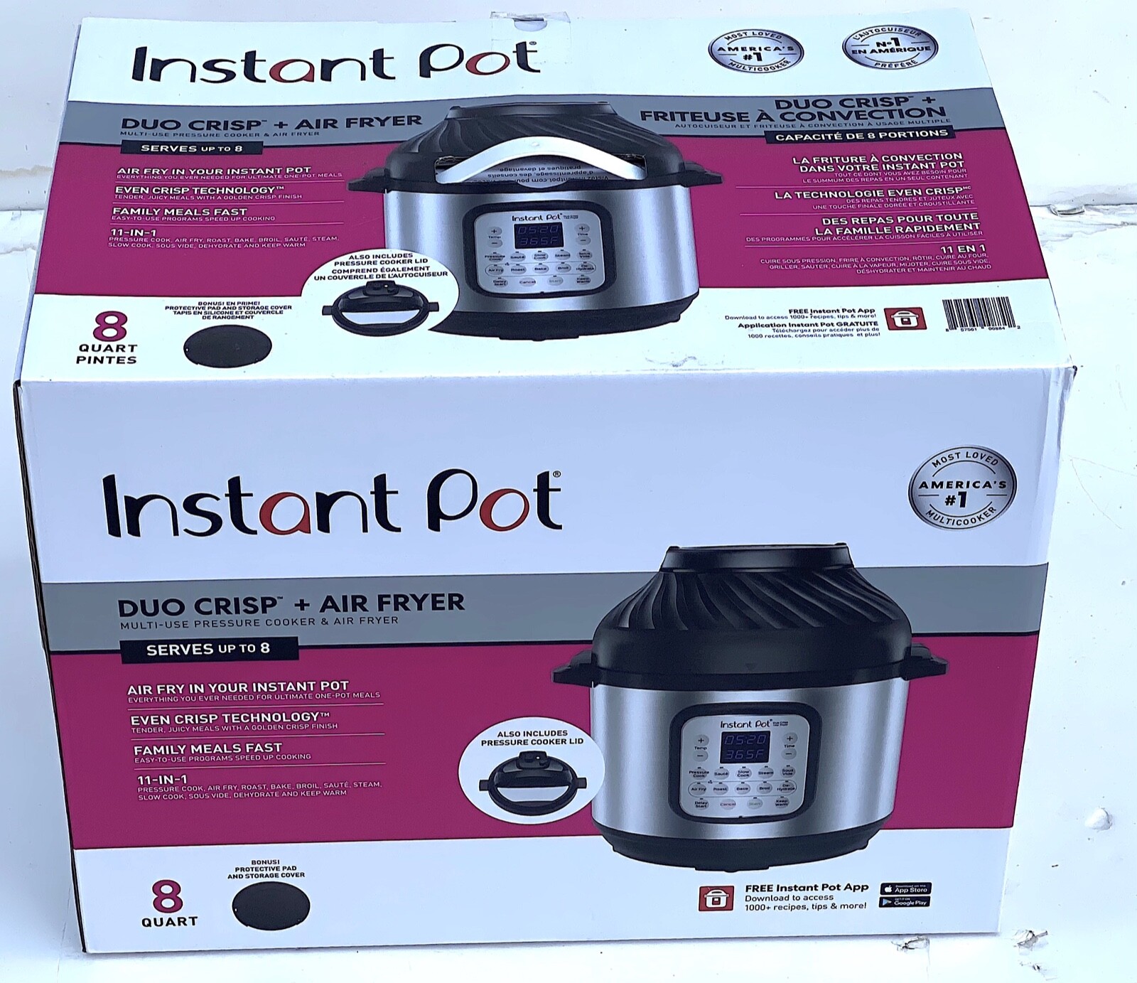 Instant Pot  8 Quart Duo Crisp 11-in-1 Electric Pressure Cooker with Air Fry...-image