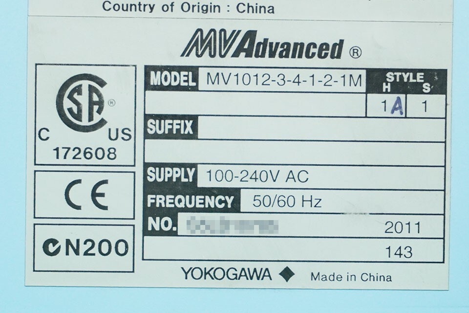 Yokogawa MV1000 MV1012 6ch Portable Paperless Recorder Used Yokogawa MV1000 MV1012 6ch Portable Paperless Recorder Used
