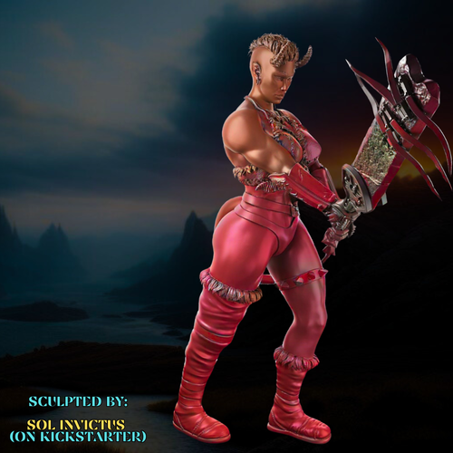 Dungeons & Dragons Playable Character - Female Tiefling - Barbarian, Fighter - Picture 7 of 52