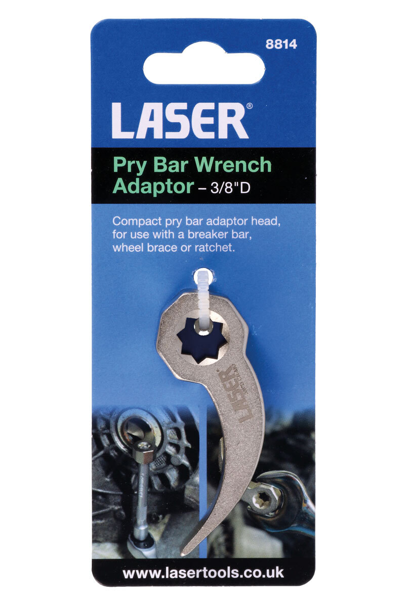 Laser 8814 Pry Bar Wrench Adaptor 3/8"" Drive