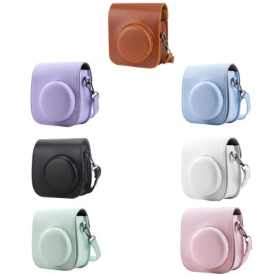 Perfectly Fit Shockproof Shell PU Camera Storage Bag for Fujifilm Instax Mini 12